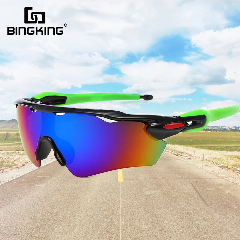 

BINGKING Fishing Sunglasses UV400 Sport Fishing Eyewear Visor Reflective Sunglasses Goggles Glasses