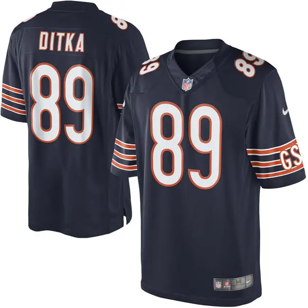 Chicago Высокое качество Мужские медведи майка Ditka Джерси