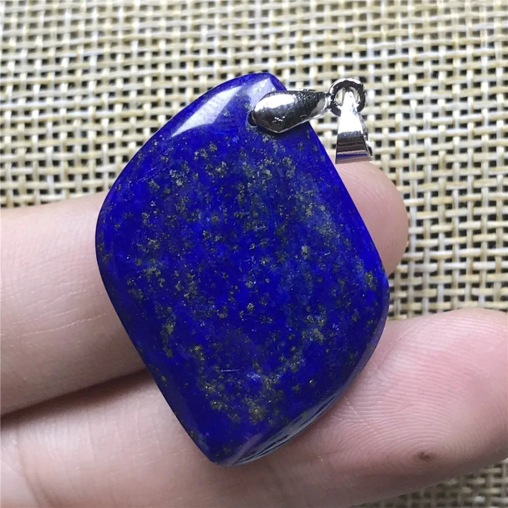 Натуральный Королевский синий Lapis Lazuli кулон для женщин Для мужчин камень лошадиный глаз 32x21x9 мм бусы колье с целебным кулоном кулон ювелирные изделия AAAAA