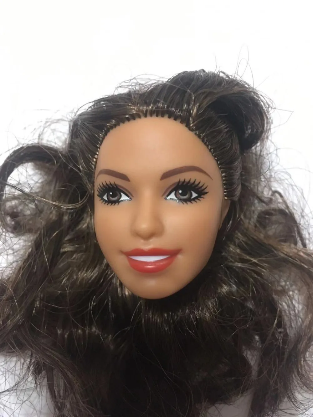 Rare Collection Face Doll Toy Head Black Skin Nurse Face Asia Face Good Makeup Toy Head Children Birthday Christmas Gifts