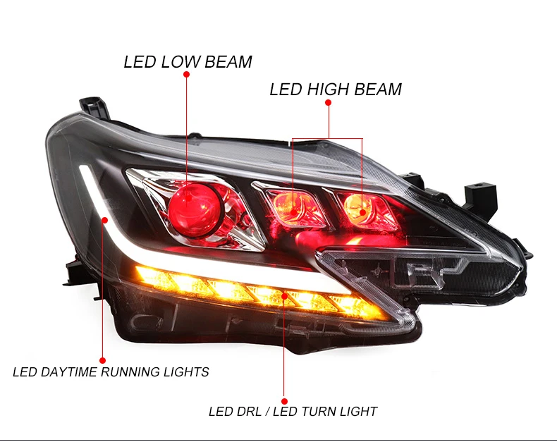 Автомобильный Стайлинг, чехол для фары Toyota Mark X, рейз 2010-2013, светодиодный фонарь для Toyota Mark X, DRL, двойной луч, биксенон