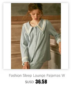 Классическая Пижама женская хлопковая ночная рубашка с длинным рукавом ночная рубашка для отдыха