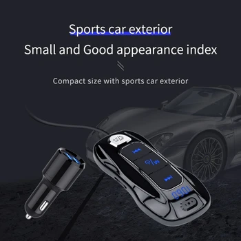 

Bluetooth 5.0 Stereo MP3 Player Wireless Handsfree Car Kit support Siri Type-C