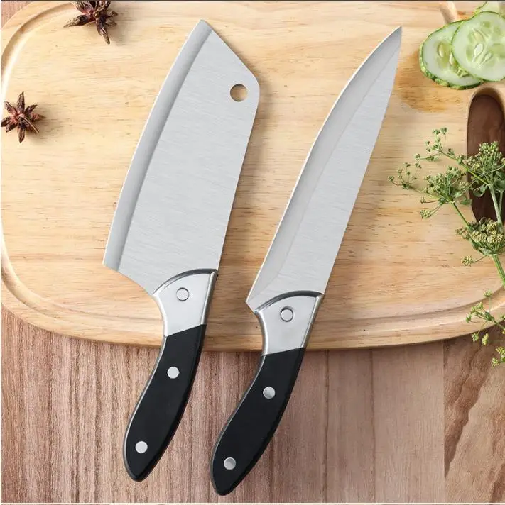 

Кухонный нож, поварской нож из нержавеющей стали, острый нож для овощей, мяса, рыбалки, охотничий нож, нож для готовки
