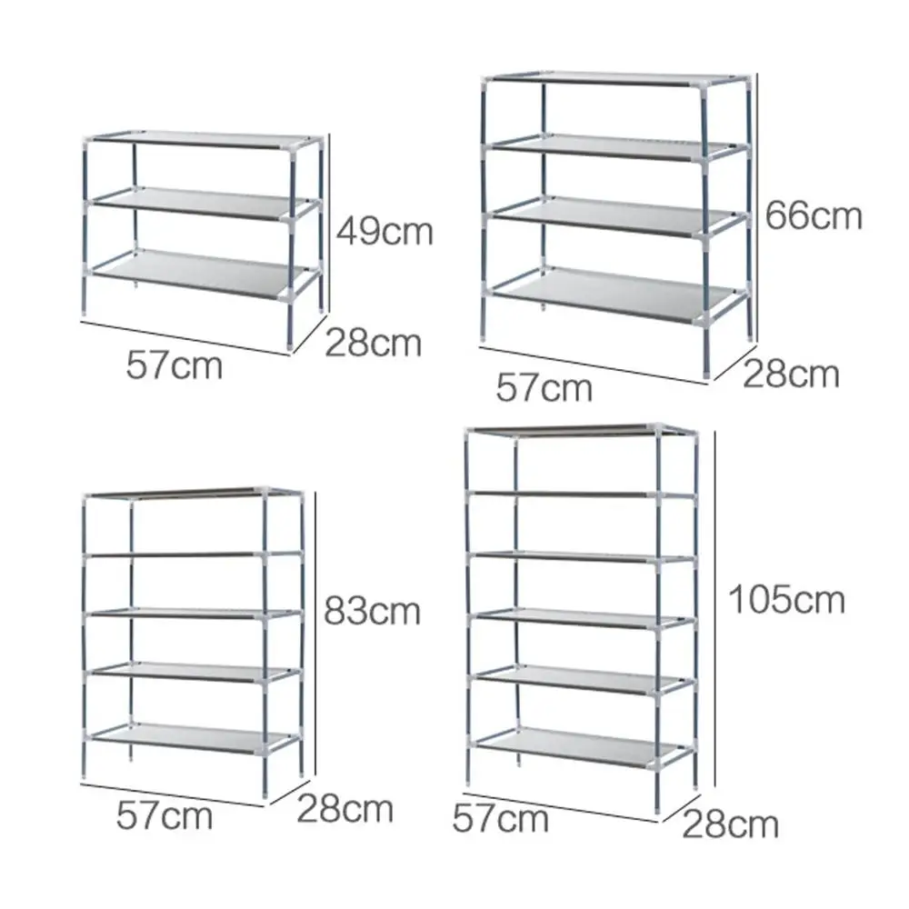 3/4/5/6 слоев креативные нетканые пыле полка для обуви обувь стеллаж для хранения простые современное общежитие шкаф для обуви