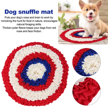 

Round Training Anti Slip Interactive Toys Encourage Foraging Large Dog Snuffle Mat Machine Washable Pet Supplies Slow Feeding
