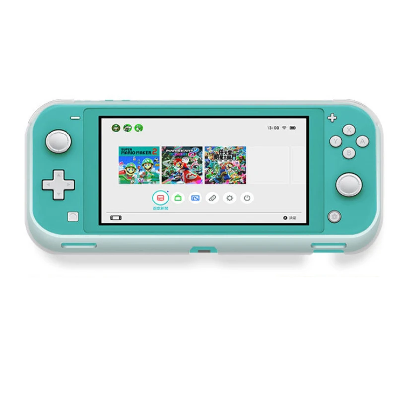 Силиконовый защитный чехол для Nintendo Switch Lite, мини-чехол с закаленным стеклом для NS Lite