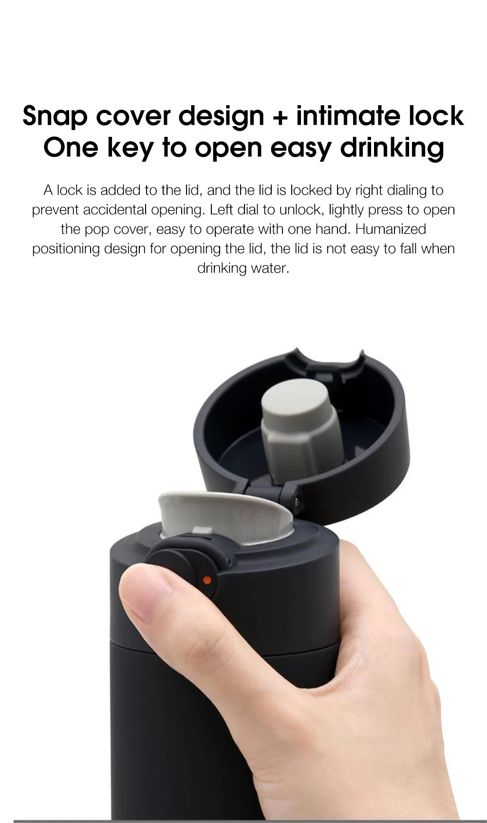 Mijia MJBWB03WC Thermos Cup Long-lasting Insulation Cold Preservation Stainless Steel 316L