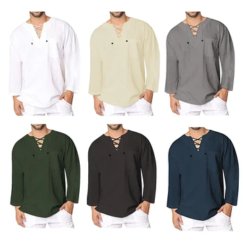 

Men wear cotton and linen long-sleeved shirts and jackets
