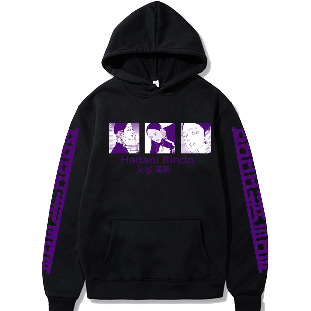 

2021 Anime Tokyo Revengers Pullovers Hoodie Long Sleeves Autumn Ran Haitani Clothes Homme