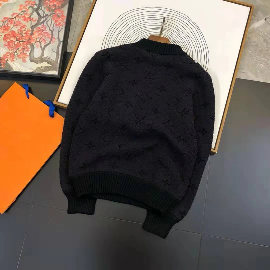 Осень-зима, Женский Однотонный свитер с геометрическим и буквенным узором, вязаный пуловер, повседневный дизайнерский свитер