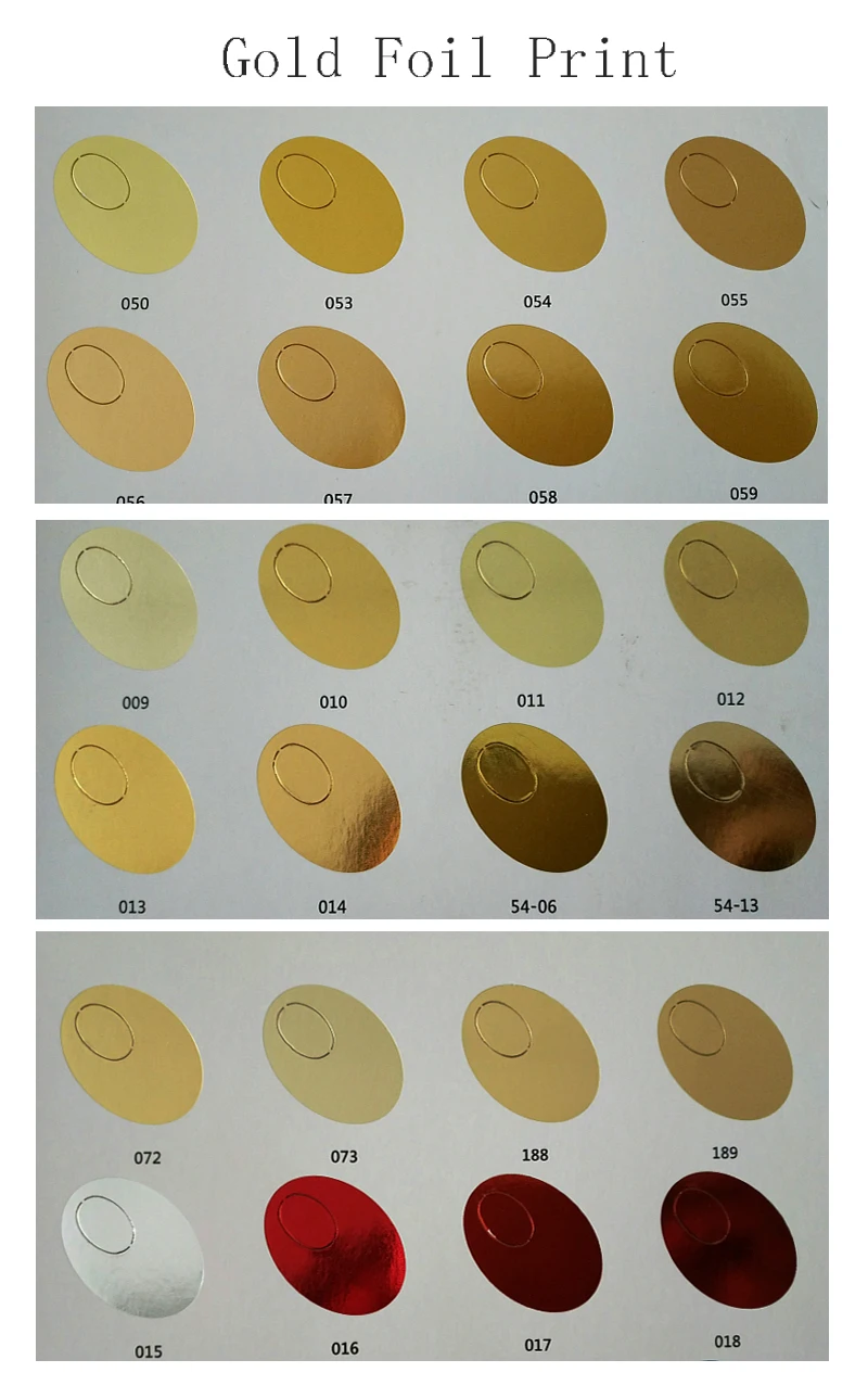 Gold foil pring 