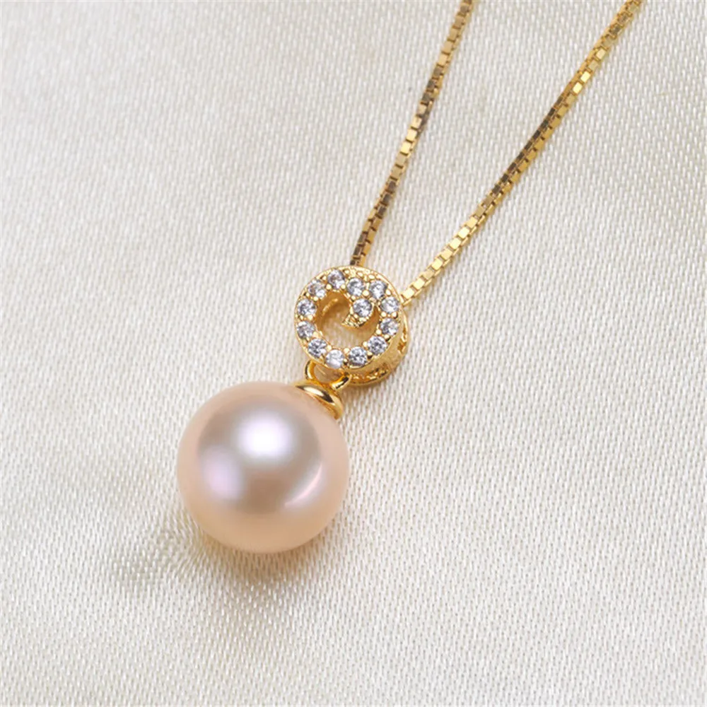 

925 Silver Pearl Pendant Mounting Pendant Findings and Component for Big Edison Pearls Jewelry Parts Fittings Women Accessories