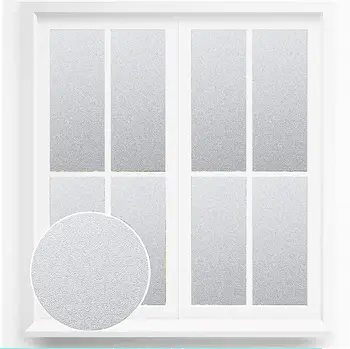

LUCKYYJ Privacy Window Film Glass Door Film, Self-adhesive Heat Control Anti UV Window Stickers for Office and Home Decoration