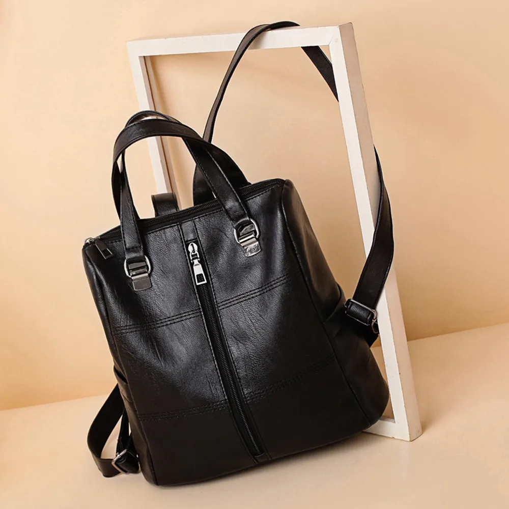 50# винтажная кожаная школьная сумка для девочек, рюкзак, ранец, Женская дорожная сумка на плечо, Женская Роскошная сумка для девочек-подростков, дорожные сумки