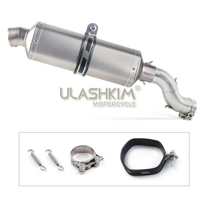 Средняя выхлопная труба мотоцикла глушитель выхлопной трубы Полный Системы трубы слипоны для Kawasaki Z900 Z 900 Q