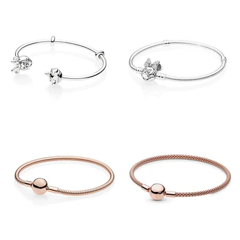 

New High-quality 100% S925 Sterling Silver Flashing Portrait Memory Bracelet For Original Fashion Beads From Diy European Beads