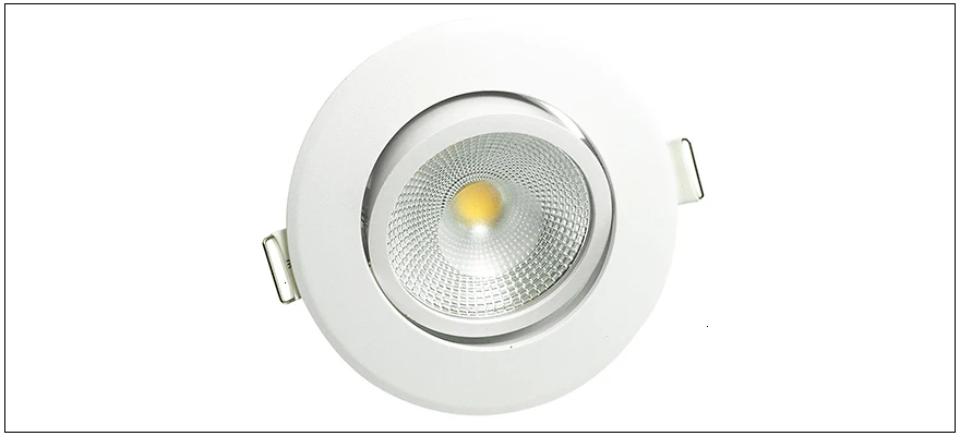 LEDIARY COB LED Downlights Real 3W 5W 110V-240V White Ceiling Spot Lamp 2.2 Inch 55mm 75mm Cut Hole No Flicker Lighting Fixtures