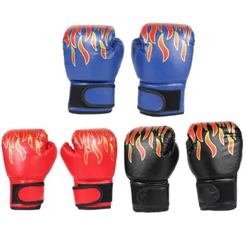 

2pcs Boxing Training Fighting Gloves Kid Breathable Sparring Flame Gloves