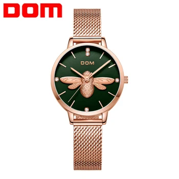 

Women Watches DOM Top Brand Luxury Watch Quartz Waterproof Women's Wristwatch Ladies Girls Fashion Clock relogios feminino 2020