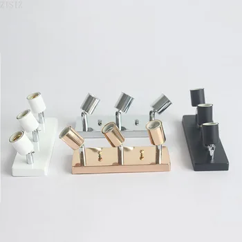 

ZISIZ Modern fashion 3 lights art loft ceiling lamp holder wall Kitchen E27 lighting Fixture for living room bar bathroom