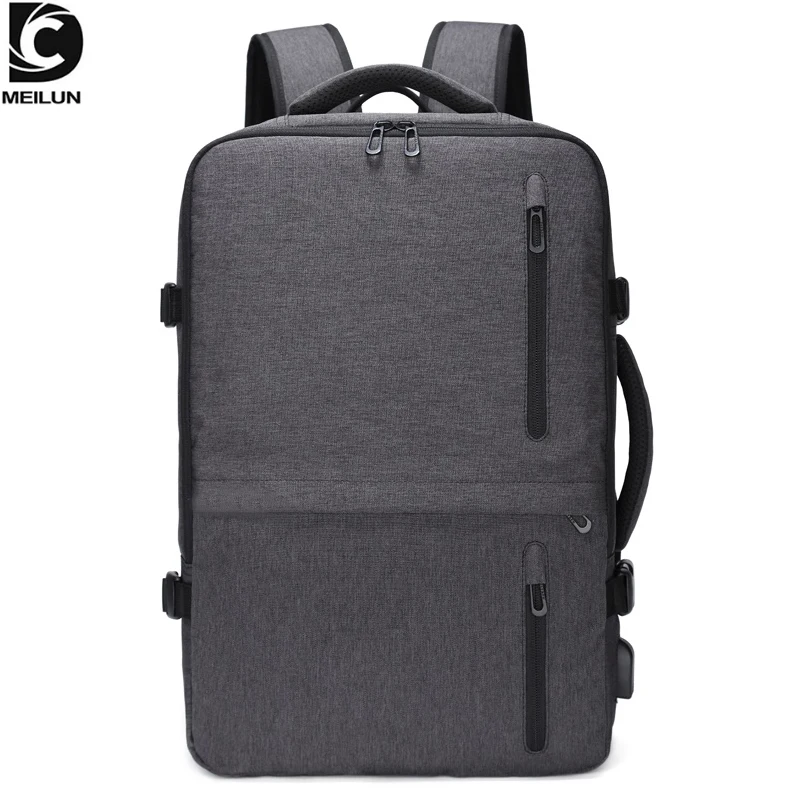 

DC.meilun Men Large Capacity Travel Backpack Multifunction USB Charging 15.6" Laptop Bag Business Male Expandable Backpack a1711