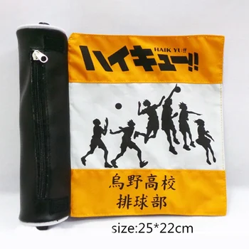 

Anime Cartoon Haikyuu Cosplay Pencil Case Pencil Bag Zipper Stationery Pouch Organizer Holder Girl Boy Scroll Pen Holder