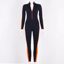 orange and black striped overalls