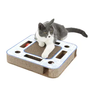 

Pad Corrugated Paper Cat Scratcher Cat Kitten Scratch Board Soft Bed Mat Claws Care Pet Toys Scratching Post Toys Rat/Fish Type