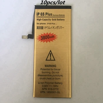 

10pcs/lot for iphone 6s plus Replacement Rechargeable Phone Battery 3800mAh for Apple iphone 6s plus accumulator li ion batterie