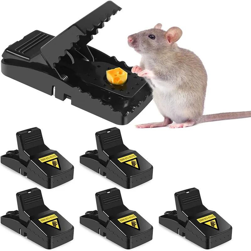 Reusable Plastic Rat Traps Mice Mouse Traps Mousetrap Bait Snap Spring