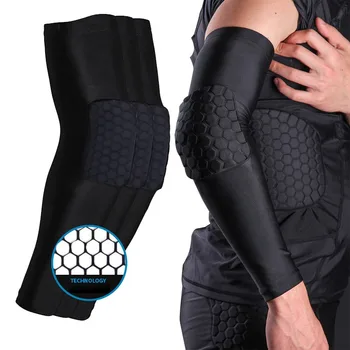 1 PC Honingraat Sport Veiligheid Elleboog Ondersteuning Training Brace Anti-collision Beschermende kleding Elastische Ademend Arm Elleboog Ondersteuning 1 PC Honingraat Sport Veiligheid Elleboog Ondersteuning Training Brace Anti-collision Beschermende kleding Elastische Ademend Arm Elleboog Ondersteuning