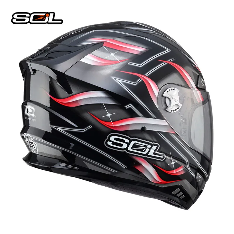 SOL SF-5 флип-ап мотоциклетный шлем полностью Съемный и моющийся обивка мотогонок шлемы мужской женский костюм DOT утвержден