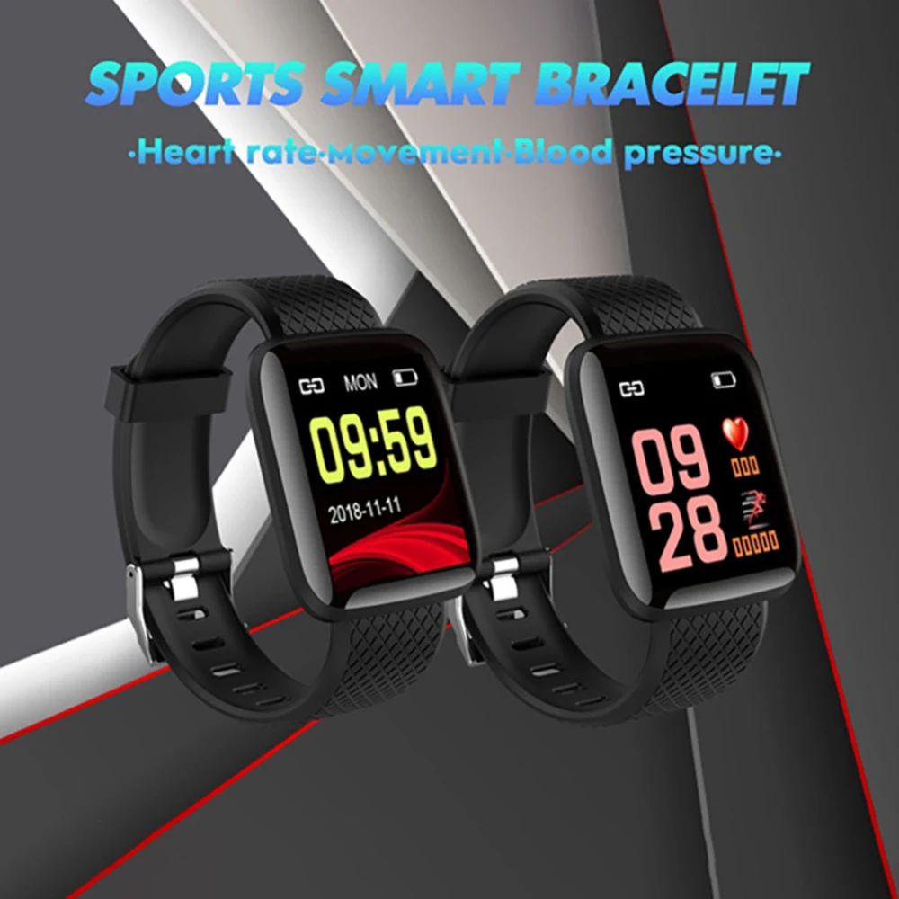 1,3 дюймов сенсорный цветной экран Смарт-Браслет фитнес умный Браслет кровяное давление монитор сердечного ритма IP67 водонепроницаемый спортивный браслет