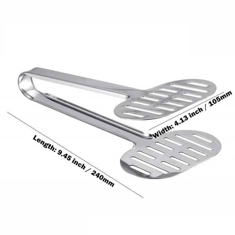 Household Kitchen Tongs BBQ Stainless Steel Clip Tools Food Tongs Pizza Bread Dessert Server Steak Salad Buffet Serving Clip