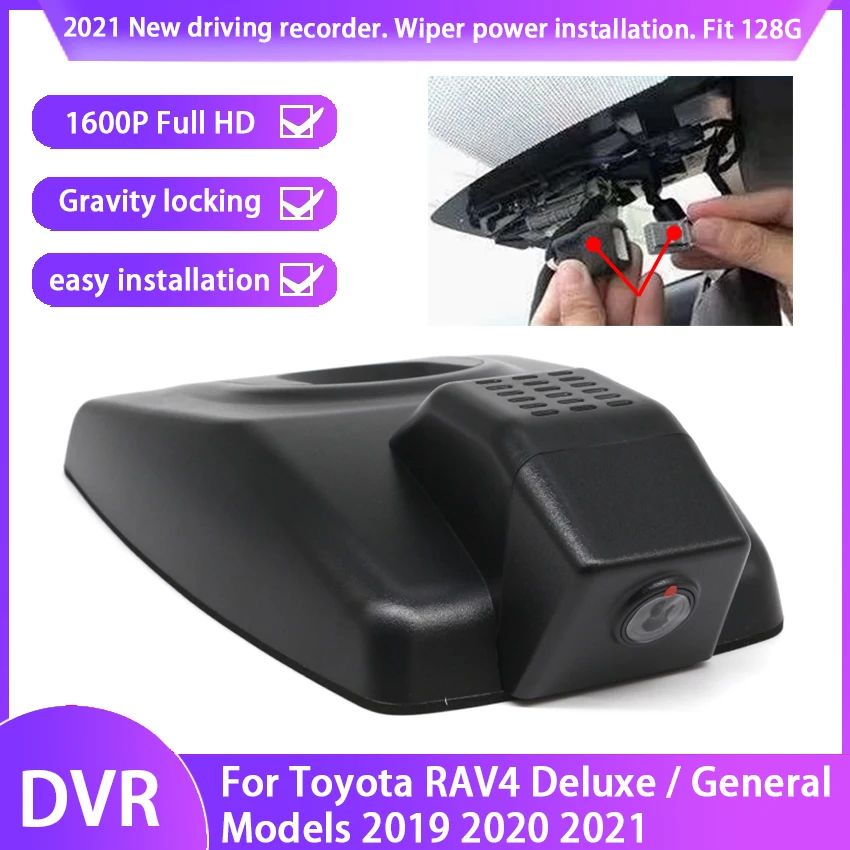 

New ! Easy to install Car DVR wifi Video Recorder Dash Cam Camera For Toyota RAV4 Deluxe General Models 2019 2020 2021 HD 1600P