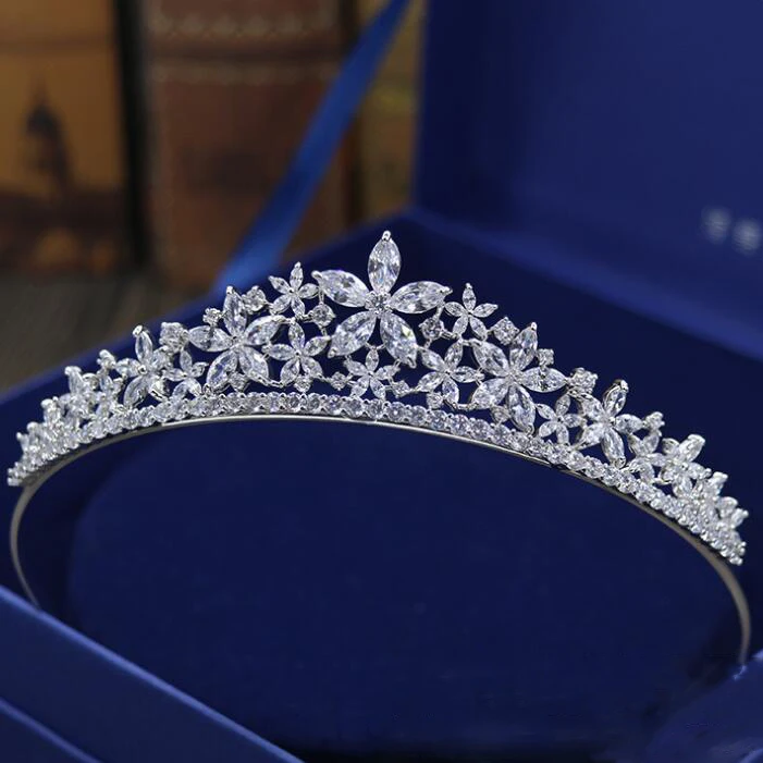 Потрясающая королевская тиара старинный головной убор Свадебные короны свадебные украшения для волос Tocado Novia Свадебные аксессуары для волос