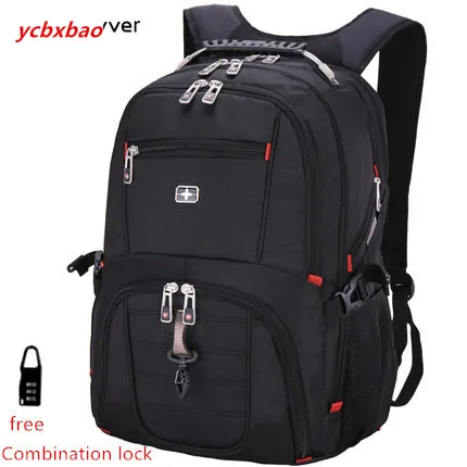

multifunction large capacity male bag fashion travel usb charging waterproof anti-theft 15.6 inch 17 inch laptop backpack men