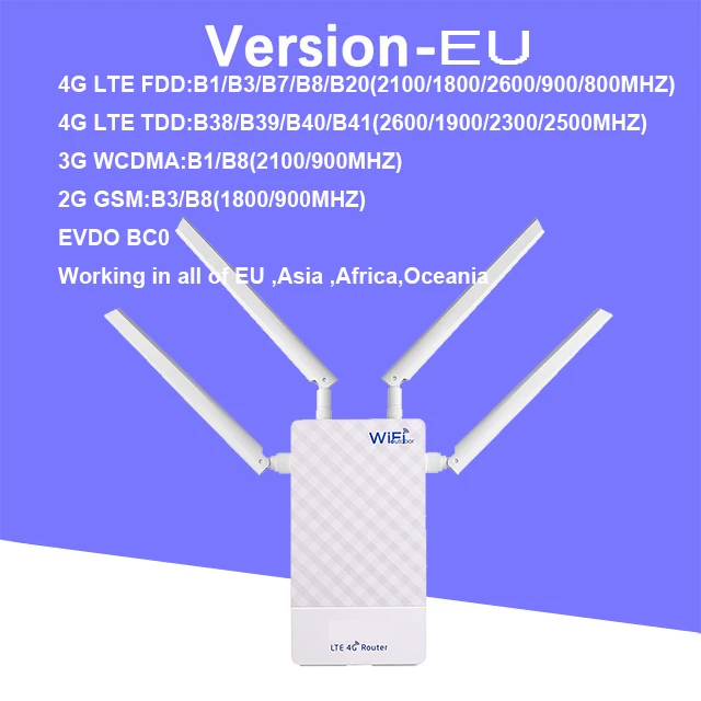 5g wifi amplifier Outdoor Router 4G LTE SIM Card Waterproof WiFi Router Port Forwarding DMZ Setting Work with 48V POE Switch POE Camera NVR internet signal amplifier best buy Wireless Routers