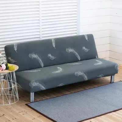All-inclusive Folding Sofa Bed Cover Tight Wrap Sofa Towel No armrests Tight Wrap Sofa Cover loveseat for Living Room - Цвет: 4