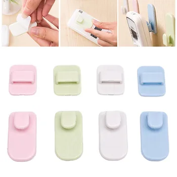 

2Pcs Plastic Hooks Sticky Hook Set Air Conditioner TV Remote Control Key Storage Rack Practical Wall Storage Holder Hooks