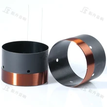 GHXAMP 64 мм Бас Звуковая катушка 6Ohm НЧ-динамик черный алюминий Высокая мощность для 15 дюймовый динамик вуфера запасные части круглый провод 2 шт