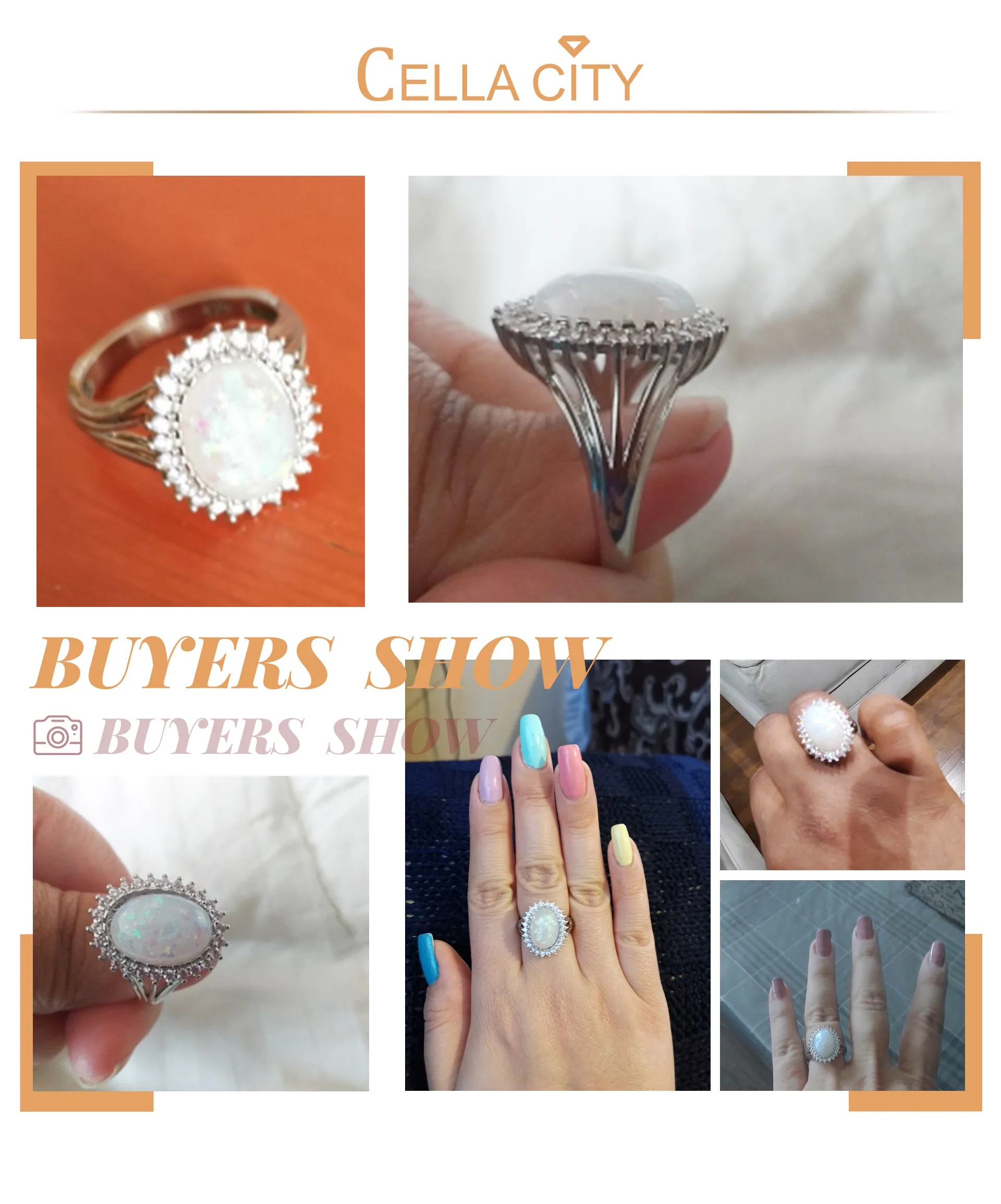 925 Sterling Silver Rings For Women With Oval Opal Gemstones Size 6-10 Women Fine Jewelry Party Gift silver rings silver ring gemstone ring