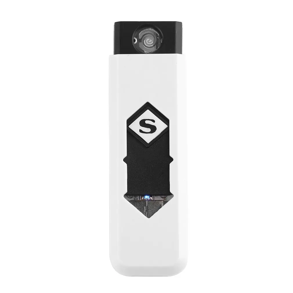 Домашнее использование Портативный Белый USB электронный перезаряжаемый аккумулятор беспламенный прикуриватель для сигар магазин по всему миру
