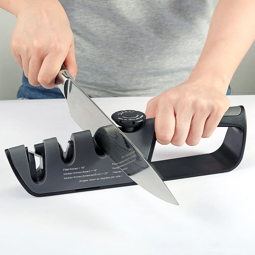 

Angle Adjustable Sharpener Tool Knife Sharpener 3 Stages Scissors Sharpening stone Professional Kitchen Grinder knives Whetstone