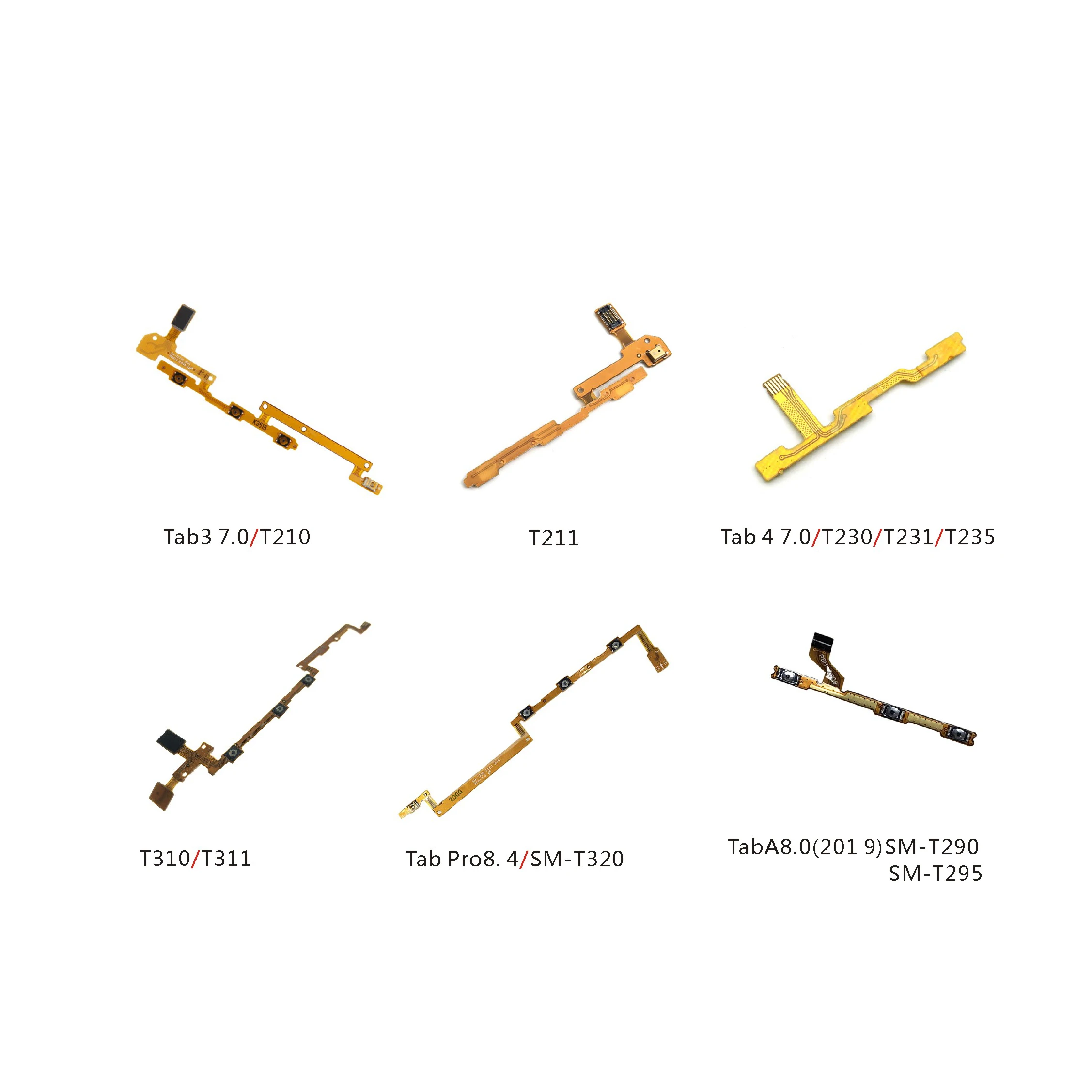 Power Volume Button Flex Cable For Samsung Tab T210 T211 T230 T231 T235 T310 T311 T320 T290 T295 On/Off Side Key | Мобильные