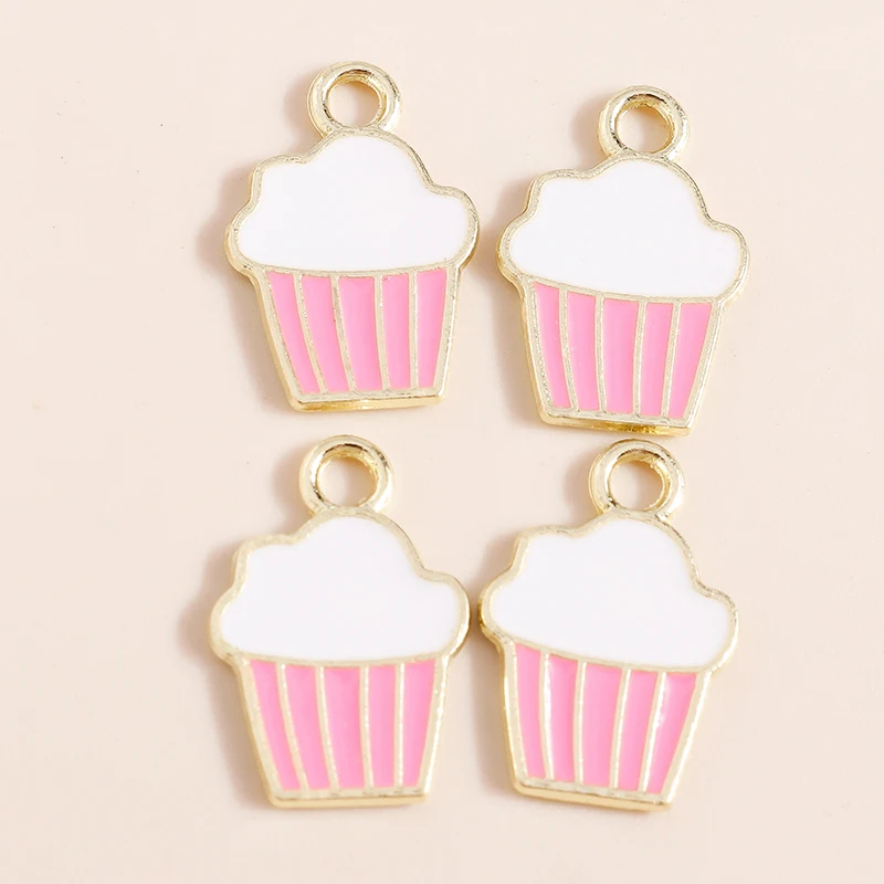 Citroen 10Pcs 13*16Mm Summer Series Drinks Ice Cream Charms Pendenti Collana Orecchino Che Fa Accessori Per Gioielli Fai Da Te
