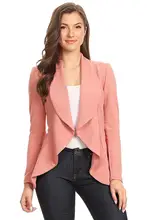 Goocheer 2019 Autumn Long Sleeve Fashion Irregular Small Suit Women Thin Self-cultivation Solid Temperament Mujer Short Blazer