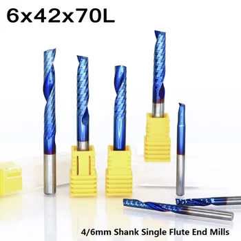 

Nylon End mill PVC Cutting Tools 4/6mm Shank High Speed Steel Router Bit