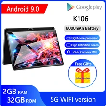 10 inch Tablet Android 9.0 Tablets 5G Wifi Octa-Core Tablet PC 2G RAM
32G ROM Gaming Tablets GMS 1920*1200 IPS GPS Google Play